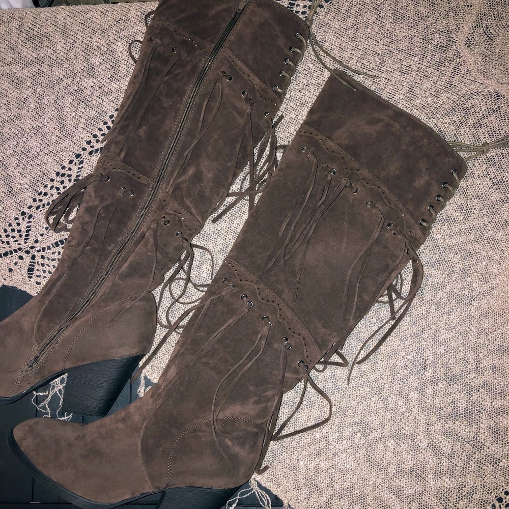 Yeeee haw brown cowgirl boots 👢 11